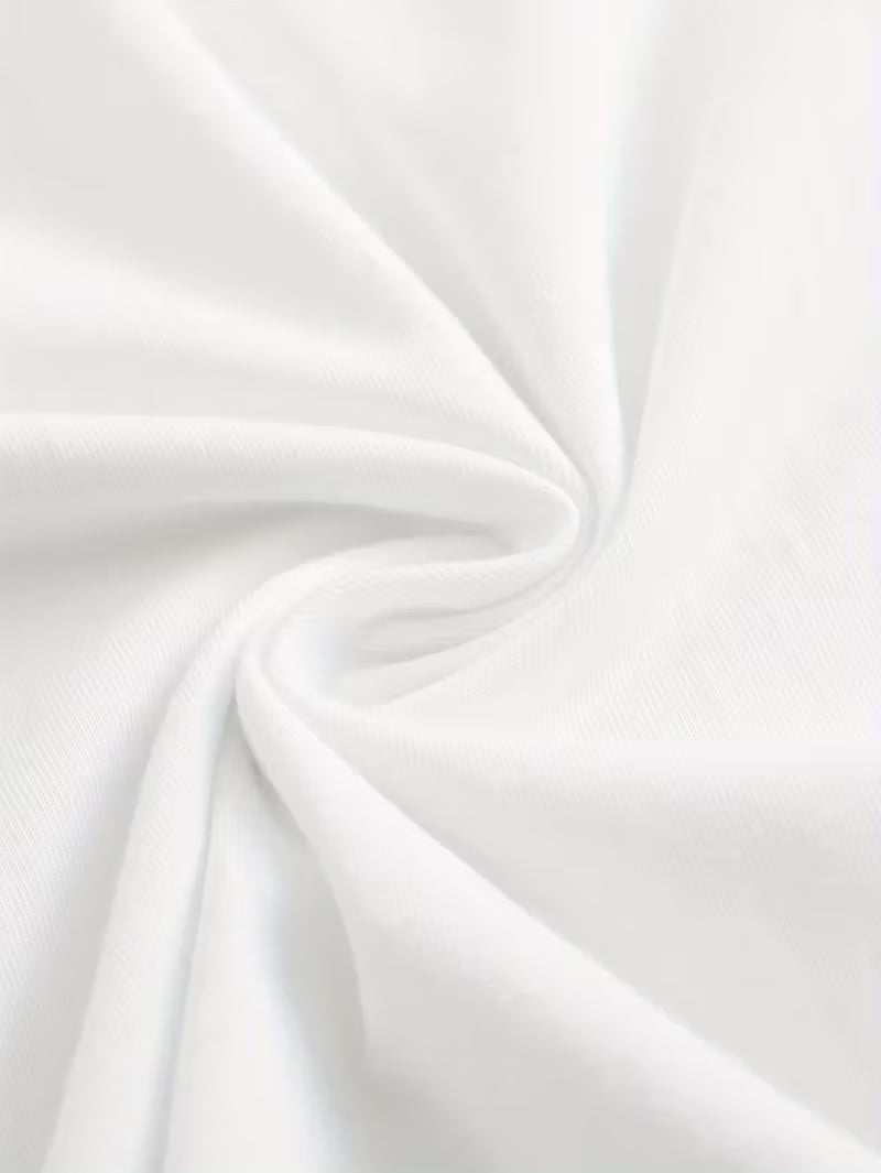 Men'S Fashion Printed T-Shirt - Summer Classic Casual Round-Neck Short-Sleeved T-Shirt, 100% Pure Cotton, Comfortable And Breathable, Fashionable Letter Pattern Design, Trendy And Versatile Men'S Wear, Holiday Surprise Gift