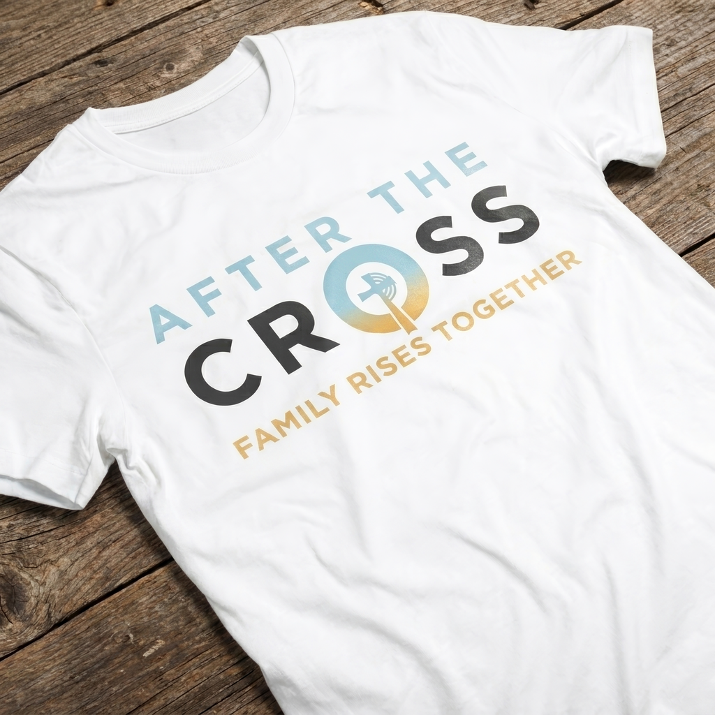 After The Cross Family Rises Together Christian T-Shirt – Faith Family Shirt