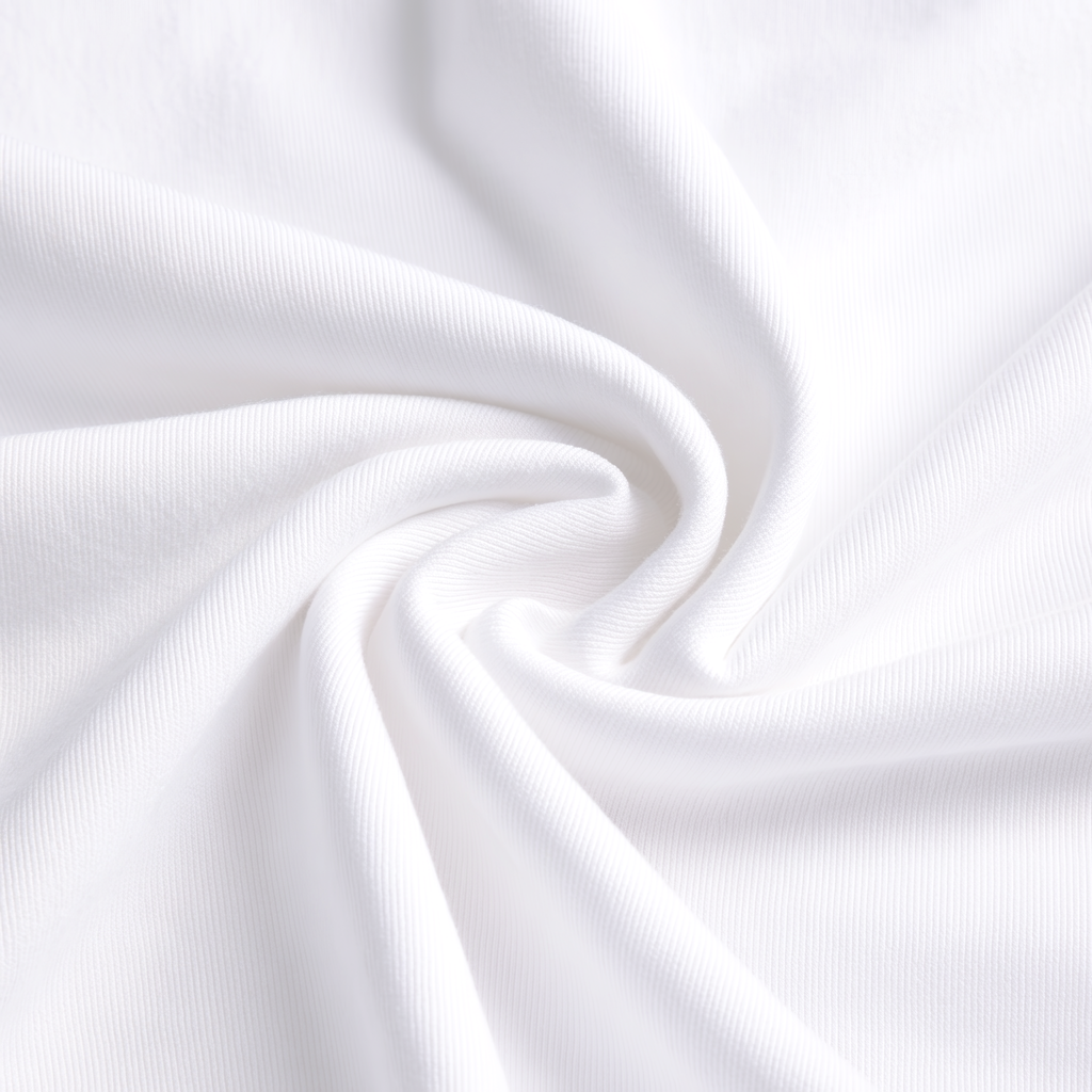 Close-up of white fabric with folds