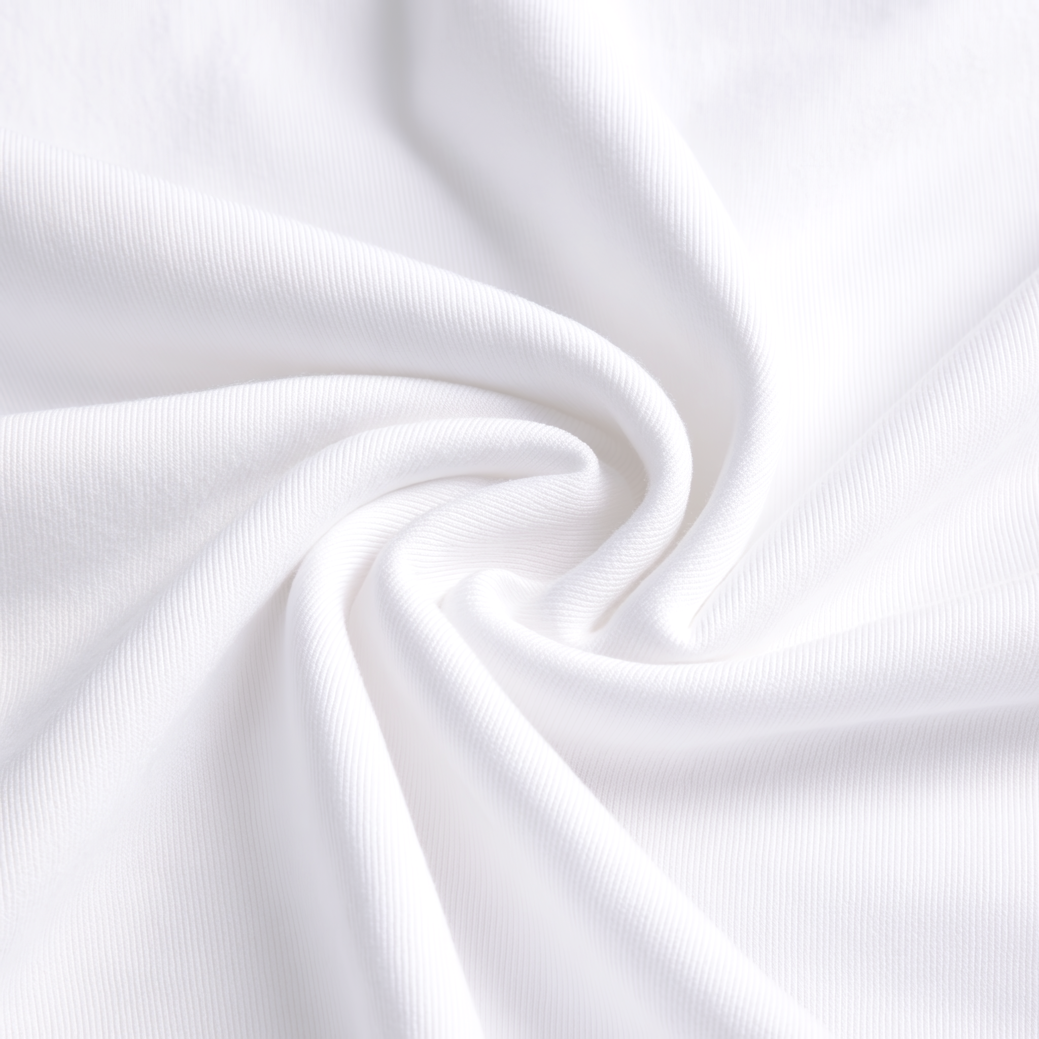 Close-up of white fabric with folds