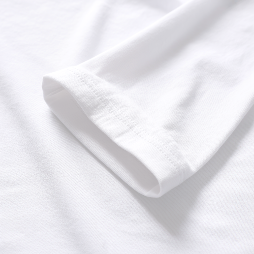 Close-up of white fabric with a subtle pattern
