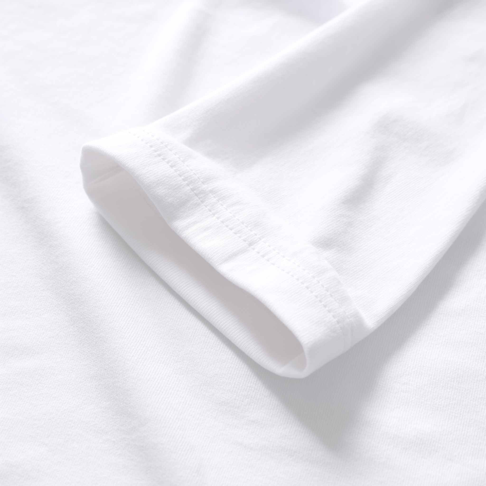 Close-up of white fabric with a subtle pattern